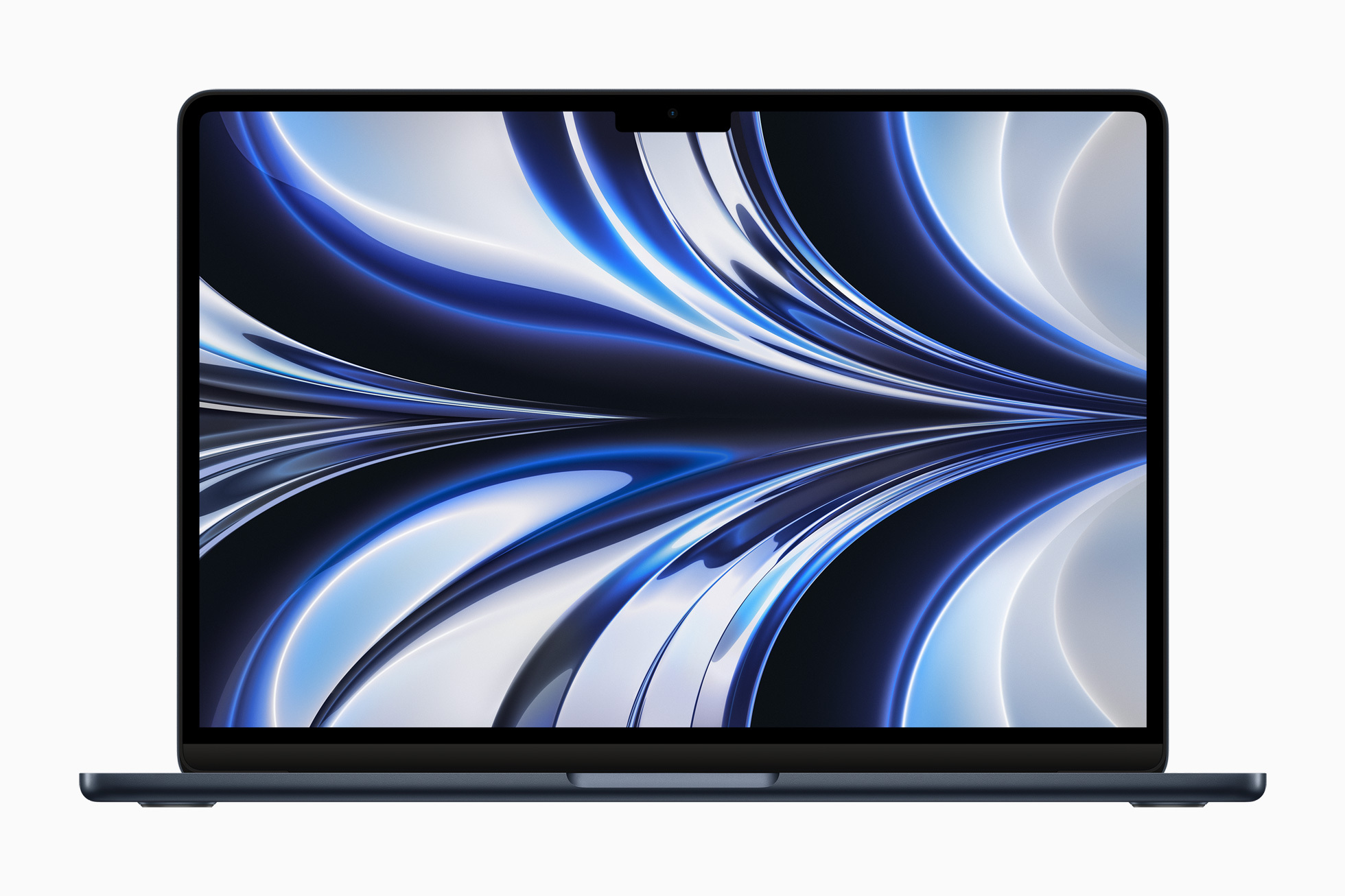 MacBook Air 全新設計無比纖薄，推出四種美麗外觀，配備更大的 13.6 吋 Liquid Retina 顯示器