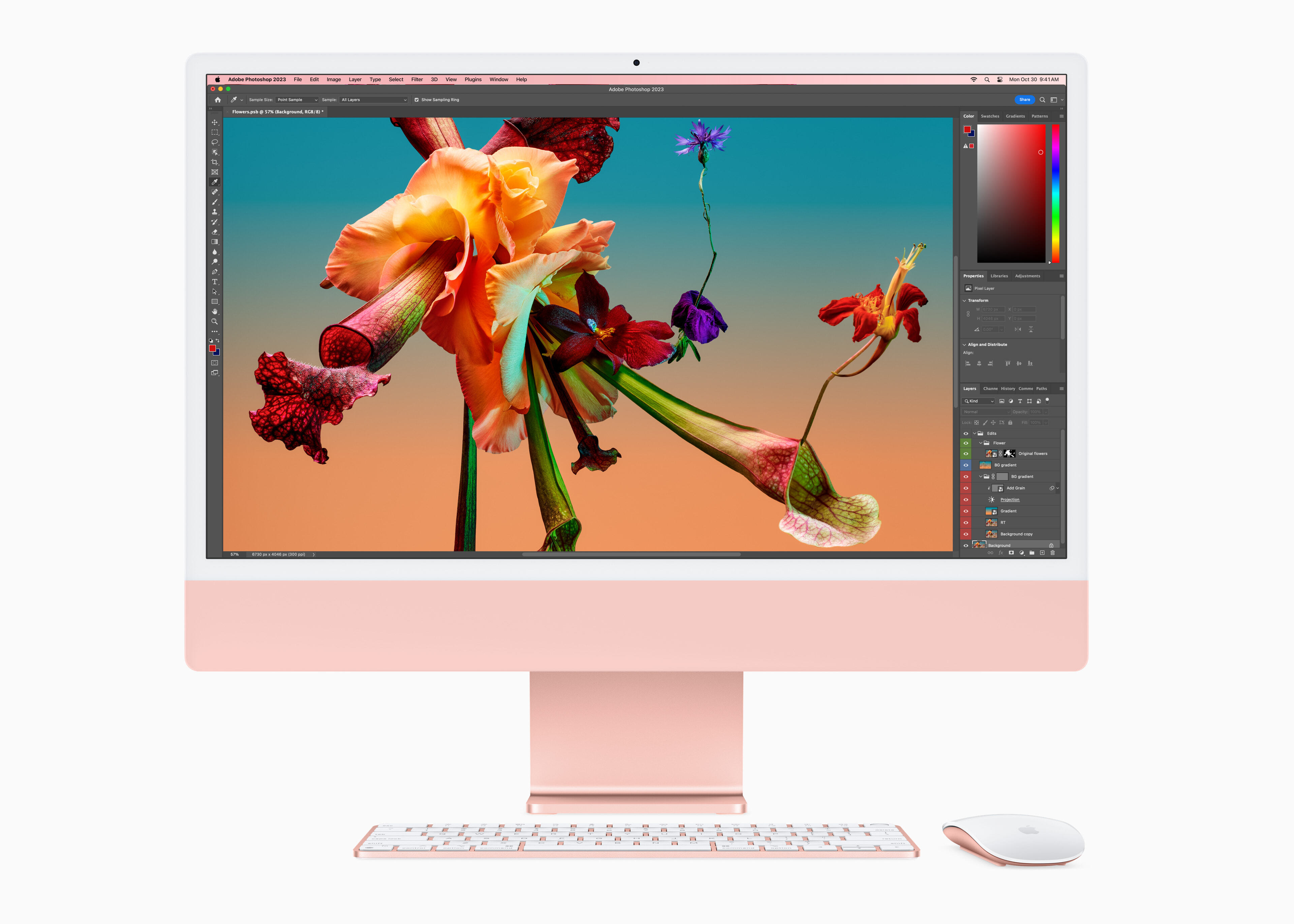M3 更進一步推展 iMac 的效能，讓使用者能更快速地編輯高解析度照片。
